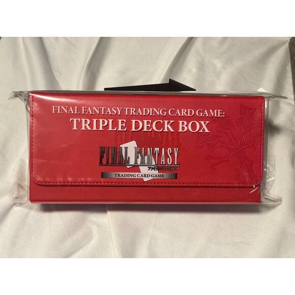 BRAND NEW SEALED Final Fantasy TCG Triple Deck Box Red Vincent W/ 3 Promo Cards - Picture 1 of 5